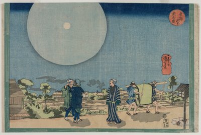 1830年代初期，来自东方首都的名胜古迹系列的新吉原慎吉原。 作者 歌川国义