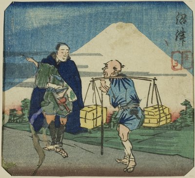 沼津，"净琉璃戏的晴风镜（晴风净琉璃神剧）"系列的片断 作者 歌川国义