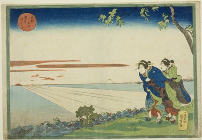 须崎元旦日出（须崎初日出），选自 "东都名胜（东都名胜）"系列 作者 歌川国义