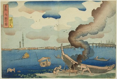 东都三俣之景（东都三俣之景），选自 "东都之景（东都之景）"系列 作者 歌川国义