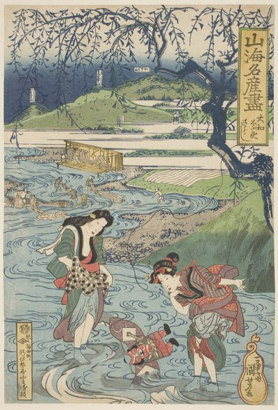 奈良大和：萨拉苏，约 1833 年（木刻版画，纸上墨水和色彩） 作者 歌川国义