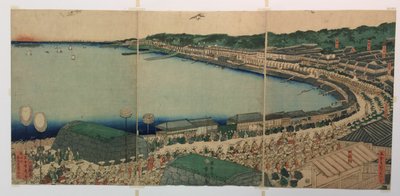 穿越东海道的大名队伍 作者 歌川贞秀