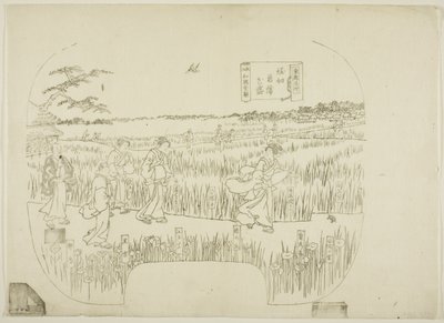 东都名胜 "系列版画的关键版块 作者 歌川贞秀