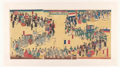 五国人民游行
五国神兵五行之阵（物上题名） 作者 歌川贞秀