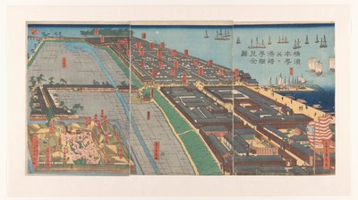 横滨本町地区和宫崎街区概览 作者 歌川贞秀