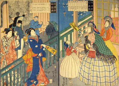 横滨商行实景图（横滨商行实景图） 作者 歌川贞秀