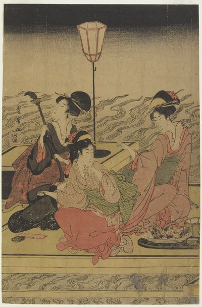 六月（加茂河上的夏日聚会），19 世纪初 作者 歌川丰洋