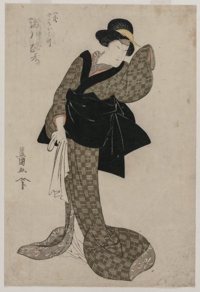 濑川凉子饰演八藏的妻子大松 作者 歌川丰国