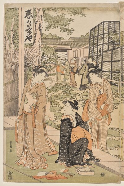 石家庄茶馆 作者 歌川丰国