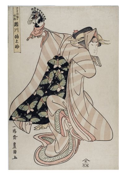 演员濑川道之助，约 1804-1806 年（纸面木版画） 作者 歌川丰国