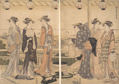 江户南部的四季：夏天的景象 Minami shiki, Natsu [no] kei, 1780年代末。 作者 歌川丰国一世
