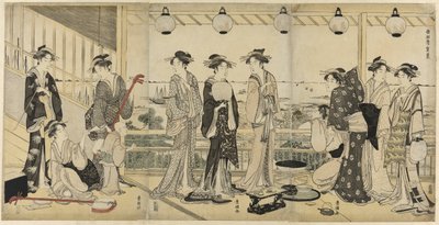 南方的四季（南志木）：夏景 作者 歌川丰国一世