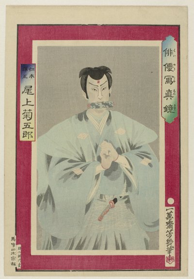 Onoe Kikugoro 饰 Niki Danjo
海游心经（系列名称）
著名演员的生活 作者 歌川芳育