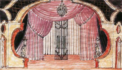 沃尔夫冈·阿玛多伊斯·莫扎特为 Cosi Fan Tutte 设计的布景 作者 瓦茨拉夫·戈特利布
