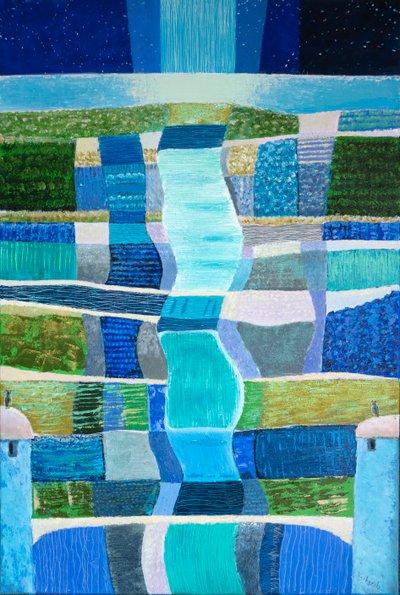 月光，2023 年（布面油画） 作者 瓦迪姆·瓦斯科夫斯基