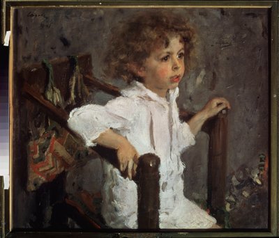 米卡-莫罗索夫肖像。瓦伦丁-亚历山德罗维奇-谢罗夫（1865-1911 年）的画作，布面油画 作者 瓦伦丁·亚历山德罗维奇·塞罗夫