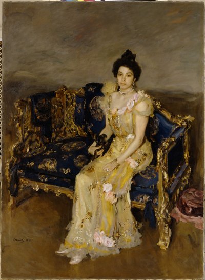 索非亚·博特基纳肖像，1899年 作者 瓦伦丁·亚历山德罗维奇·塞罗夫