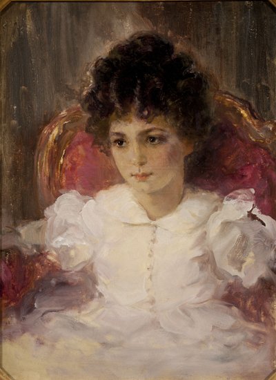Tatyana Sergeevna Khokhlova的画像，内特·博特基纳1897-1985年，儿童 作者 瓦伦丁·亚历山德罗维奇·塞罗夫