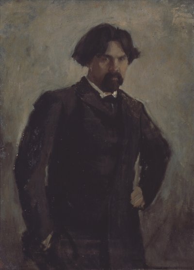 瓦西里·苏里科夫（Vasily Surikov）的肖像1848-1916 作者 瓦伦丁·亚历山德罗维奇·塞罗夫