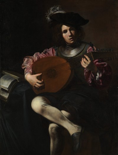 琵琶播放器，约。 1625年至1626年。 作者 Valentin de Boulogne