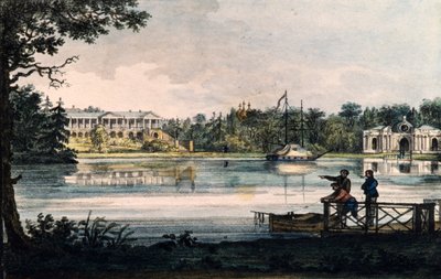 凯瑟琳宫的卡梅隆画廊，约1820年 作者 瓦莱里安·普拉托诺维奇·兰格