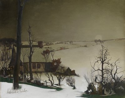冬日晨景（油画） 作者 瓦莱里乌斯·德·赛德勒