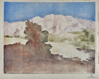 圣山胜利之景（布面油画） 作者 瓦莱尔·伯纳德