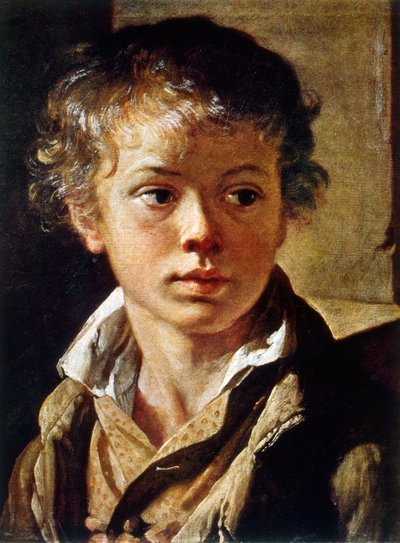 Portrait of a young boy 作者 瓦西里·安德烈耶维奇·托平
