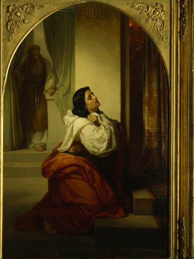 汉娜的祷告，先知撒母耳的母亲，1864年 作者 瓦西里·彼得罗维奇（Vasili Petrovich）Vereshchagin