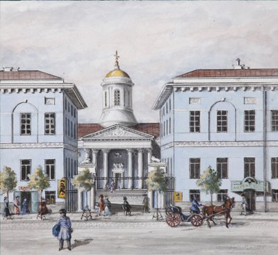 圣彼得堡（1830-1840年代）的涅夫斯基大街（Nevsky Prospekt） 作者 瓦西里·塞梅诺维奇·萨多夫尼科夫