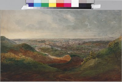 维尔纳景观，萨多夫尼科夫，瓦西里·谢苗诺维奇（1800-1879 年）。 纸本水彩 作者 瓦西里·塞梅诺维奇·萨多夫尼科夫