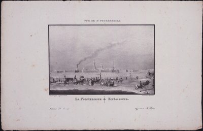 圣彼得堡的意见。彼得和保罗要塞，1833年 作者 瓦西里·塞梅诺维奇·萨多夫尼科夫