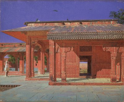 法塔赫布尔西格里皇宫的后宫庭院，1874-1876年 作者 瓦西里·瓦西里耶维奇（Vasili Vasilievich Vereshchagin）