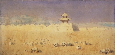 1869年，新疆楚科恰克的废墟 作者 瓦西里·瓦西里耶维奇（Vasili Vasilievich Vereshchagin）