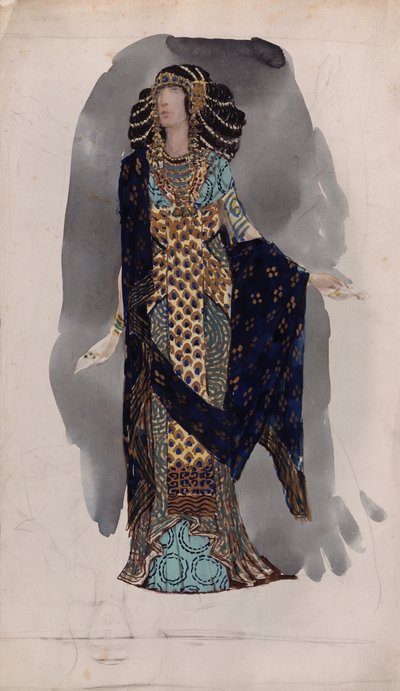 来自东方舞者系列的服装设计，1900年代 作者 瓦西里·瓦西里耶维奇·弗拉基米罗夫