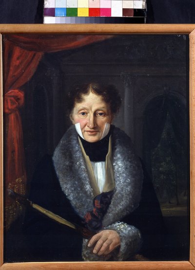 芭蕾舞大师查尔斯·路易斯·狄德洛（Charles Louis Didelot，1767-1837）的肖像。 瓦西里·维内迪克托维奇·巴拉诺夫（Vasili Venediktovich Baranov，1792-1836 年）的绘画。 布面油画，46.5 x 37.5 厘米 作者 瓦西里·韦尼迪科维奇·巴拉诺夫