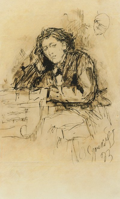 作曲家安东·鲁宾斯坦（Anton Rubinstein）的肖像，1829年至1894年，1893年。 作者 瓦西里（Vasilij Ivanovic Surikov）