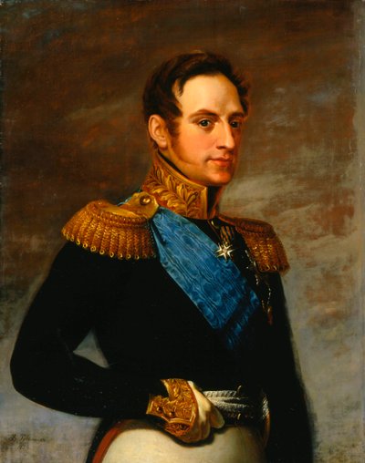 尼古拉斯一世皇帝肖像，1826年 作者 Vasily Tropinin
