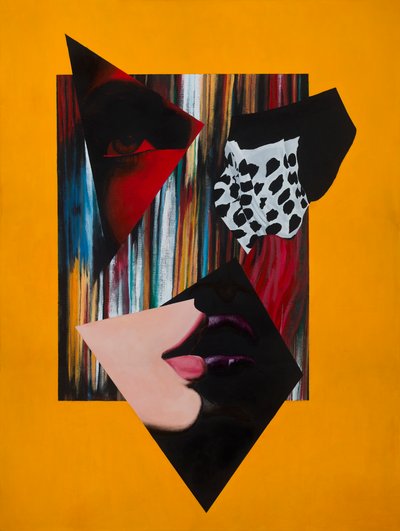 开放的美德》，2014 年（布面丙烯、铅笔） 作者 瓦斯金 瓦斯金