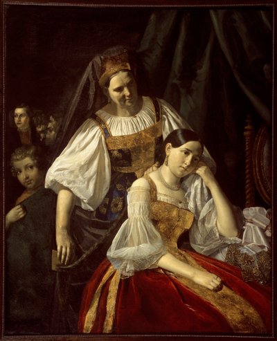 瓦西里·费克利斯托夫 (Vassily Feklistov) 的《旅行准备》（19 世纪）1848 年 尺寸 141x114 厘米 俄罗斯国家博物馆，圣彼得堡（圣彼得堡） 作者 瓦西里·费克利斯托夫