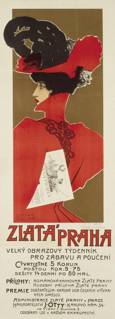 Zlata Praha, 1898 作者 瓦茨拉夫·奥利瓦