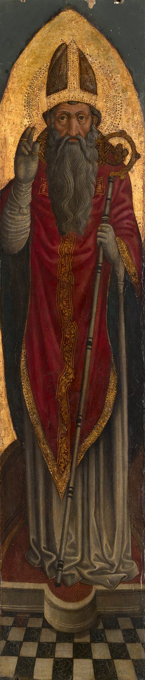 奥古斯丁祭坛画中的圣主教 作者 Venetian