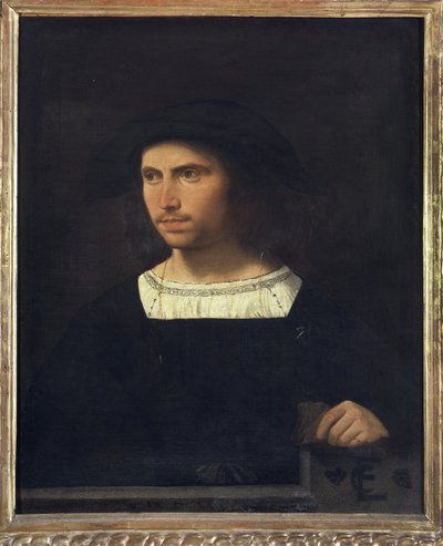一个年轻人的画像，1515年 作者 威尼斯人学校