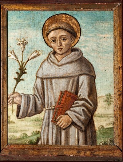 St Anthony of Padua (Painting 作者 威尼斯人学校