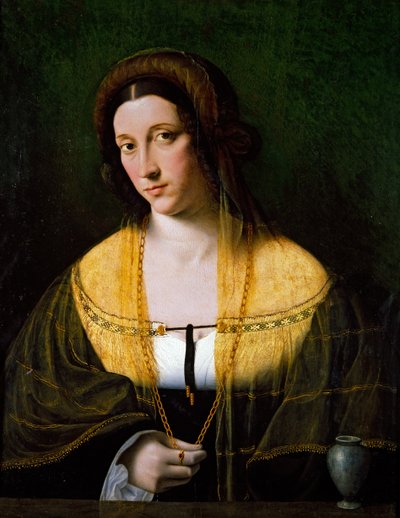 一位女士的肖像 作者 威尼托·巴托洛梅奥（Veneto Bartolomeo）