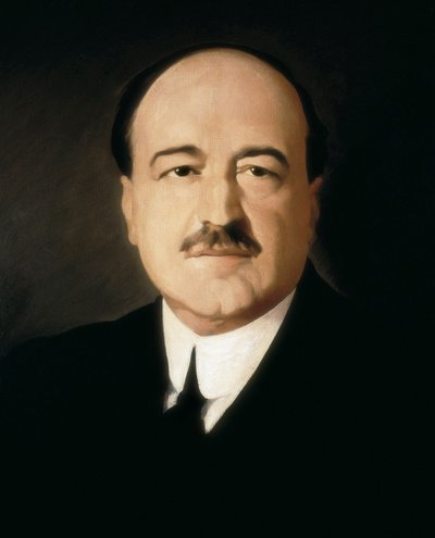 西班牙作家、记者和政治家比森特-布拉斯科-伊巴内兹（1867-1928 年）肖像（布面油画） 作者 维森特·布拉斯科·伊瓦涅斯