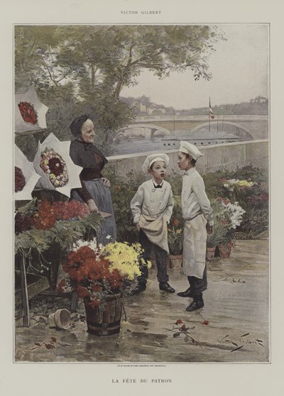 赞助人日 作者 Victor Gabriel Gilbert