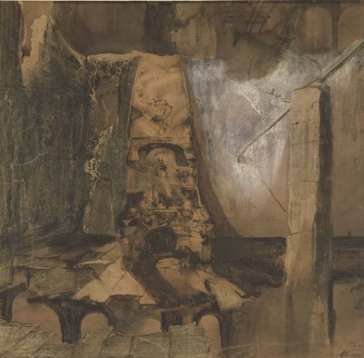 &39;Hic Clavis，Alias Porta&39;，废墟（纸笔和水墨纸） 作者 维克多·雨果