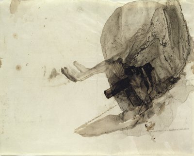 Untitled，c.1853-5（纸上水墨） 作者 维克多·雨果