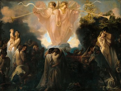 死者的复活》，1870年。 作者 维克多·路易斯·莫特兹